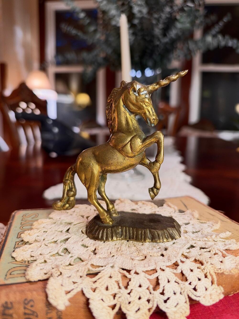 Vintage Brass Unicorn
